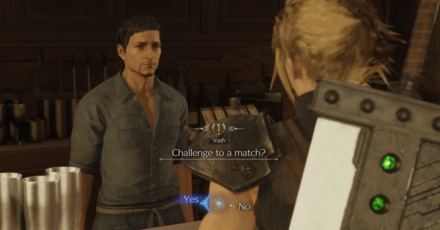 FF7 Rebirth - Challenge Vash to a game of Queen