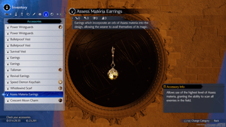 FF7 Rebirth - Assess Materia Earrings