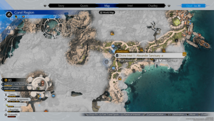 FF7 Rebirth - Divine Intel 1: Alexander Sanctuary α Map Location