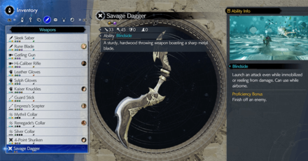 Final Fantasy 7 Rebirth - Savage Dagger
