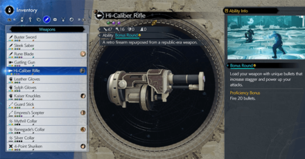 Final Fantasy 7 Rebirth - Hi-Caliber Rifle