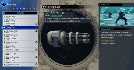 Final Fantasy 7 Rebirth - Gatling Gun