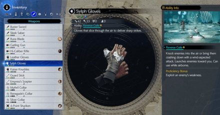 Final Fantasy 7 Rebirth - Sylph Gloves