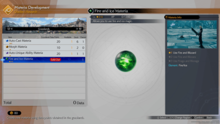 FF7 Rebirth - Fire and Ice Materia