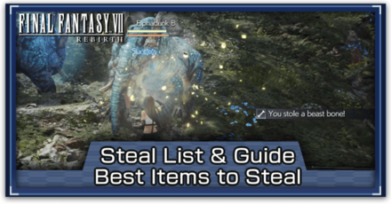 FF7 Rebirth - Steal List & Guide Best Items to Steal