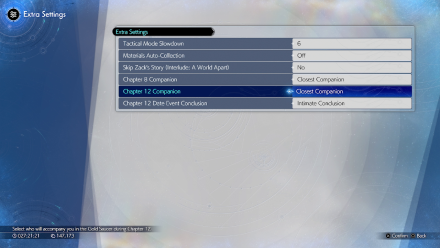 FF7 Rebirth - Romance and Relationship Guide Extra Settings