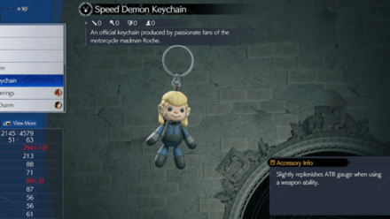 FF7 Rebirth - Speed Demon Keychain