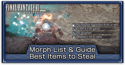 FF7 Rebirth - Morph List & Guide Best Items to Morph
