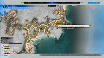 FF7 Rebirth - Expedition Intel 1: Secluded Grotto Lifespring Map Location