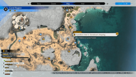 FF7 Rebirth - Expedition Intel 5: Stonebowl Lifespring Map Location