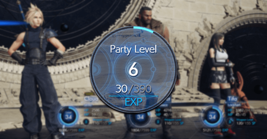 FF7 Rebirth - Party EXP and Level