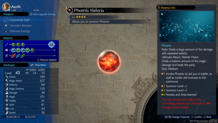 FF7 Rebirth - Phoenix Materia