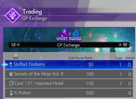 FF7 Rebirth What to Spend GP On and All Gold Saucer Items - Ghost Square