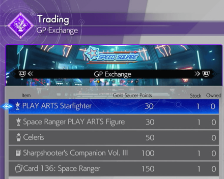 FF7 Rebirth What to Spend GP On and All Gold Saucer Items - Speed Square