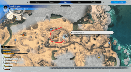 FF7 Rebirth - Phenomenon Intel 1: Modular Reactor 1 Cactuar Rock Location