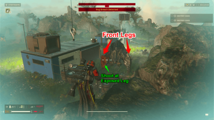 Helldivers 2 - Charger with Exposed Leg