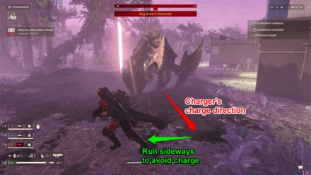 Helldivers 2 - Avoid Charger Charge