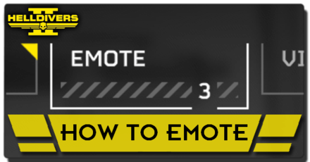 Helldivers 2 - How to Emote