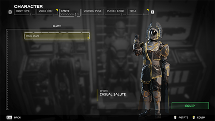 Helldivers 2 - Change Emotes in Armory