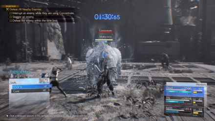 FF7 Rebirth - Cast Fire Spells Twice During Concentrate