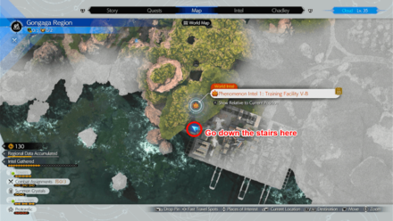 FF7 Rebirth - Phenomenon Intel 1: Training Facility V-B Map Location