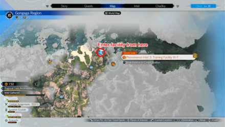 FF7 Rebirth - Phenomenon Intel 3: Training Facility W-T Map Location