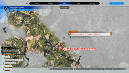 FF7 Rebirth - Phenomenon Intel 2: Training Facility A-D Map Location