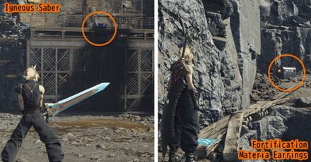 FF7 Rebirth - Igneous Saber and Fortification Earrings Locations