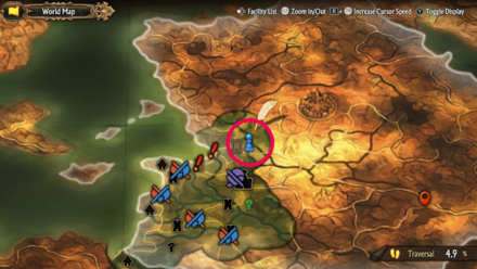 Unicorn Overlord - Divine Shard Cornia 08 Map Location