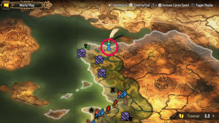 Unicorn Overlord - Divine Shard Cornia 17 Map Location