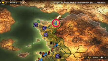 Unicorn Overlord - Divine Shard Cornia 18 Map Location