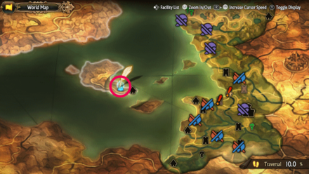 Unicorn Overlord - Divine Shard Cornia 20 Map Location