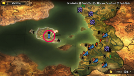 Unicorn Overlord - Divine Shard Cornia 21 Map Location