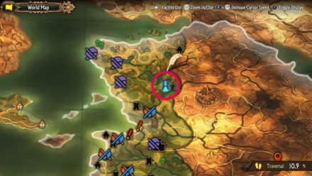 Unicorn Overlord - Divine Shard Cornia 22 Map Location