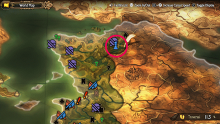 Unicorn Overlord - Divine Shard Cornia 23 Map Location