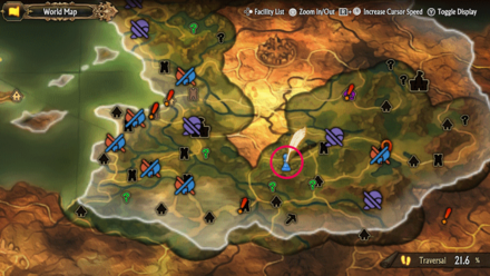 Unicorn Overlord - Divine Shard Cornia 31 Map Location