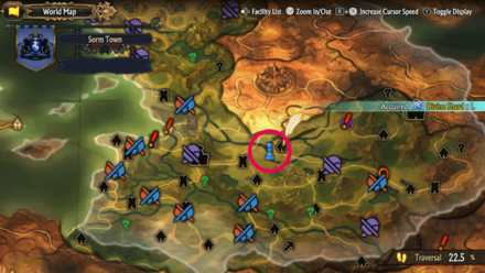 Unicorn Overlord - Divine Shard Cornia 32 Map Location