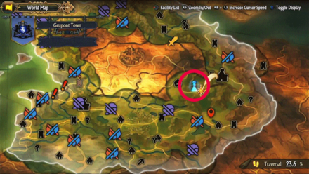 Unicorn Overlord - Divine Shard Cornia 35 Map Location