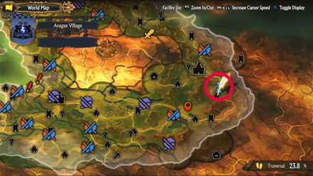 Unicorn Overlord - Divine Shard Cornia 37 Map Location