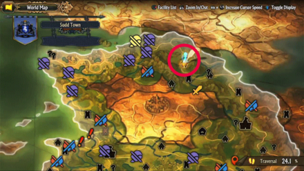 Unicorn Overlord - Divine Shard Cornia 43 Map Location