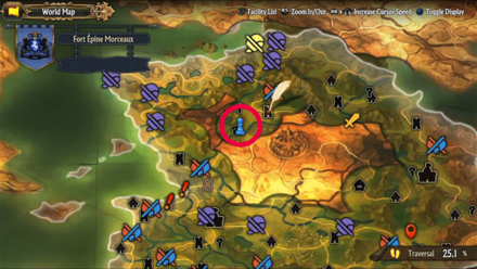 Unicorn Overlord - Divine Shard Cornia 46 Map Location