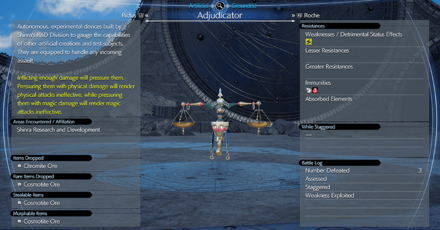 FF7 Rebirth - Adjudicator Enemy Assess