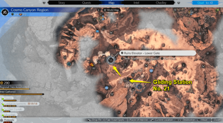 FF7 Rebirth - Cosmo Canyon Phenomenon Intel 4 Map