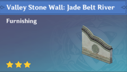 Genshin Impact - How to Get Valley Stone Wall Jade Belt River Furnishing