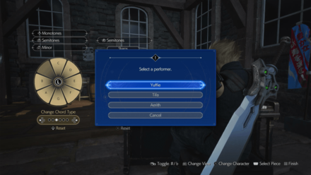 FF7 Rebirth - Let the Battles Begin Sheet Music Performer Options