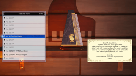 FF7 Rebirth - Piano Minigame and Rewards Peerless Pianist Treasure Trove