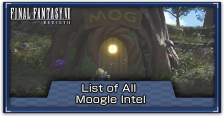 FF7 Rebirth - All Moogle Intel Locations and Moogle Shop Items