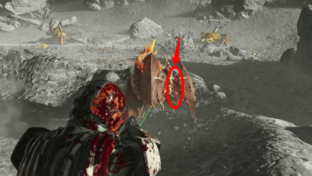 Helldivers 2 - Shoot Hive Guard Gap Between Head and Legs
