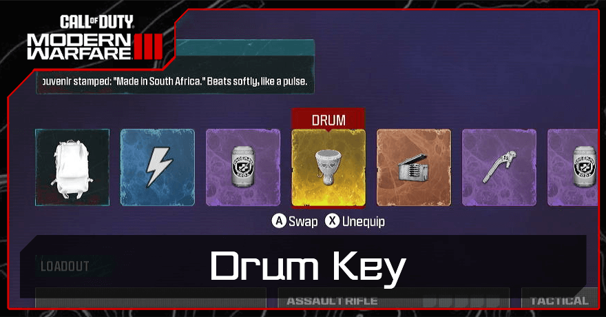 Modern Warfare 3 Drum Key