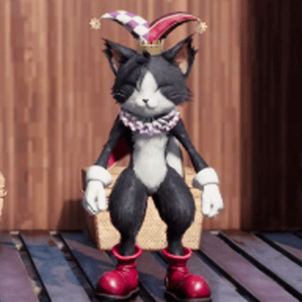 FF7 Rebirth - Cait Sith Outfit - Court Jester